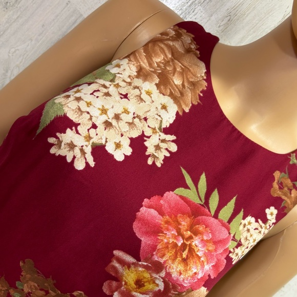 B. Darlin Floral Lace-Up Back Dress - Picture 2 of 10